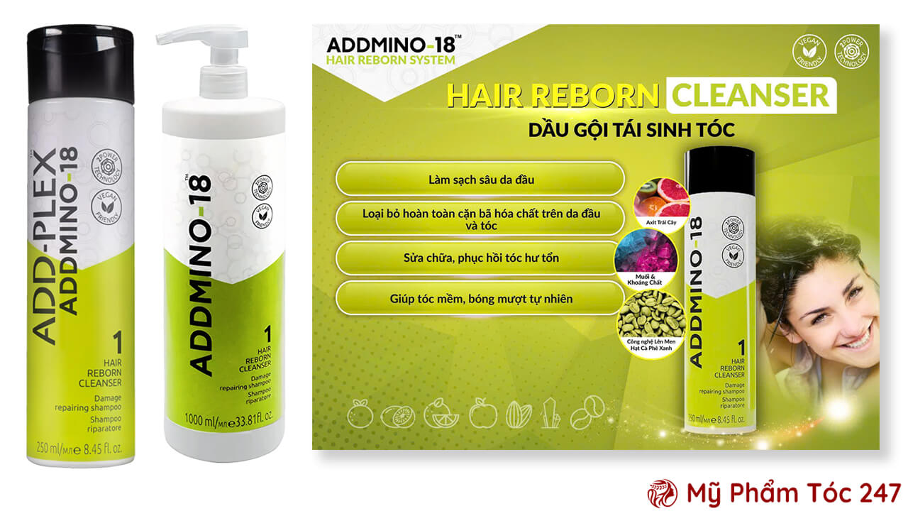 Tính Năng Của Dầu Gội ADDMINO-18 Hair Reborn Cleanser