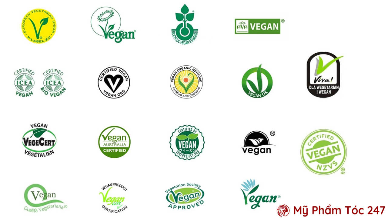 Các Biểu Tượng Chứng Tỏ Đây Là Mỹ Phẩm Tóc Thuần Chay
